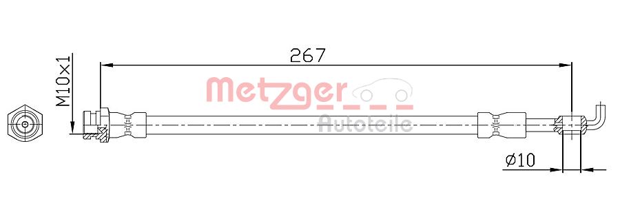 METZGER 4112230 Bremsschlauch